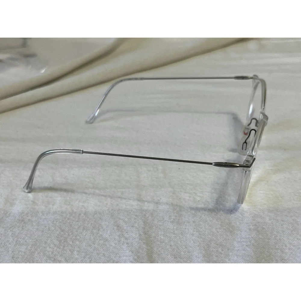 Maui Jim Unisex Round/Oval Silver Transparent Fashion Designer Eyewear MJO2414